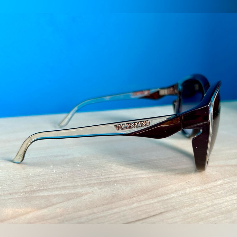 Valentino 5700/S Purple, Clear Sunglasses w/ Original Box & Cleaning Wipe - Picture 3 of 6